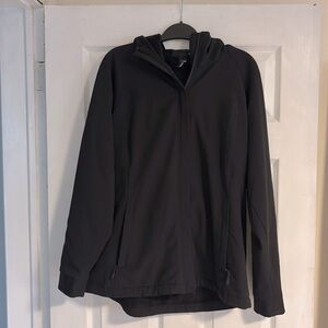 Soft shell transitional rain jacket